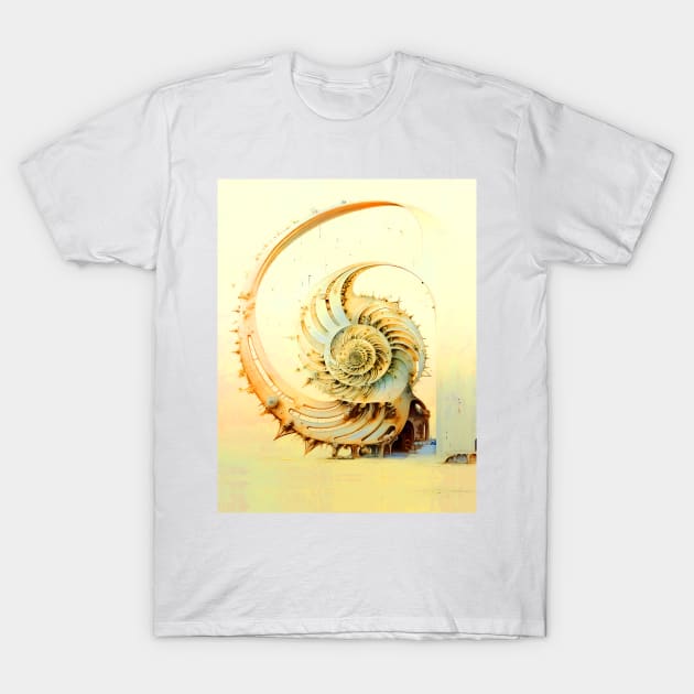 Fibonacci Sequence: Fibonacci Nautilus Shell T-Shirt by Puff Sumo